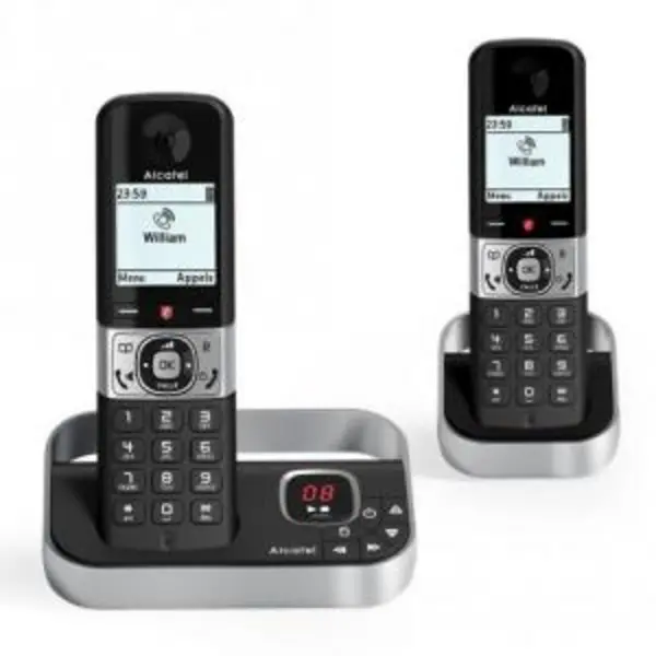 Alcatel F890 Voice TAM Cordless Dect Phone Twin Handsets