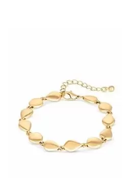 Jon Richard Gold Plated Pear Shape Link Bracelet, Yellow Gold, Women