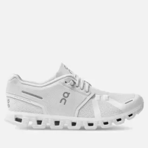 ON Womens Cloud 5 Running Trainers - All White - UK 3