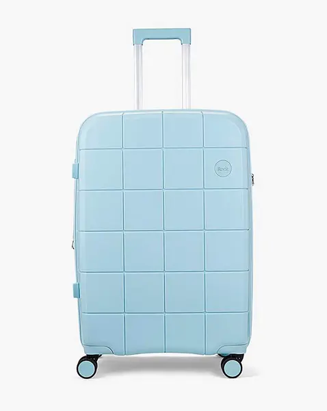 Rock Rock Pixel Pastel Blue Medium Suitcase Pastel Blue EA49001