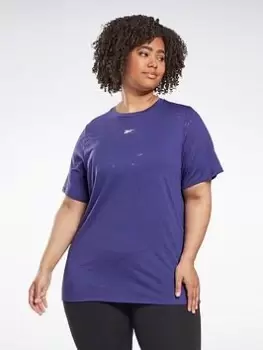 Reebok Burnout T-Shirt (plus Size), Purple, Size 4X, Women