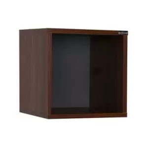 Fwstyle - Adore Cube Shelf/ Bedside Table - Walnut