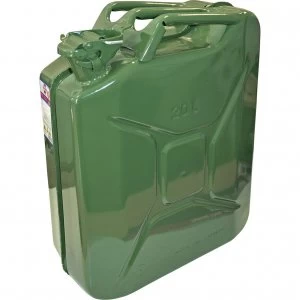 Faithfull Metal Jerry Can 20l Green