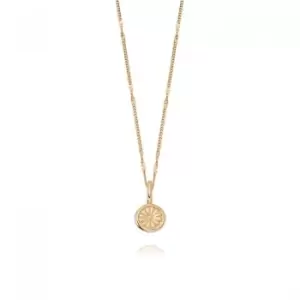 Daisy Bloom Mini Pendant 18ct Gold Plated Necklace DN01_GP
