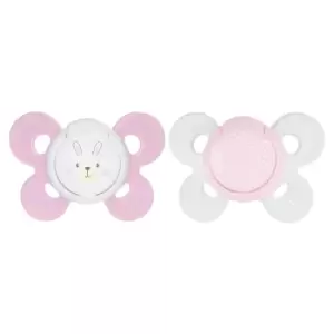 Chicco Physio Comfort Girl Silicone Soother 0-6M 2 Pieces