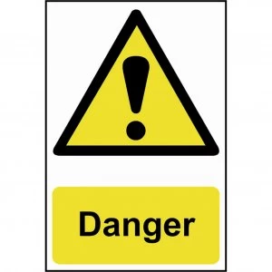 Scan Danger Sign 200mm 300mm Standard