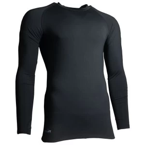 Precision Essential Base-Layer Long Sleeve Shirt Adult Black - Large 42-44"