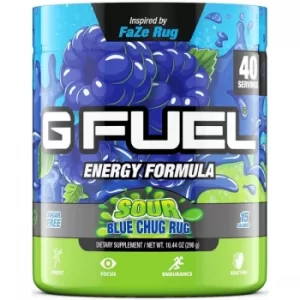G Fuel Blue Chug Rug Tub (40 Servings) Elite Energy and Endurance Formula