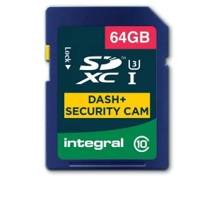 Integral 64GB SD Card SDXC Cl10 U3 R-95 W-60 Mb/S Dash & Security Cam