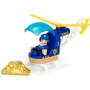 BRIO World - Police Helicopter Playset