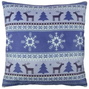 A11837 Multicolor Cushion Christmas Blue