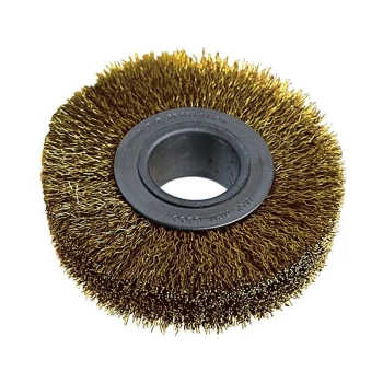 Industrial Rotary Wire Brush - Crimped - Brass Coated Steel Wire - 30SWG - York