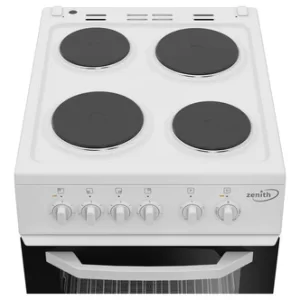 Zenith ZE503W 50cm Electric Cooker in White Single Oven Sealed Plate