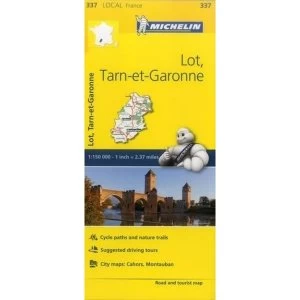 Lot, Tarn-et-Garonne - Michelin Local Map 337 Map Sheet map 2016
