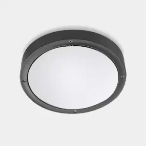 Basic Outdoor LED Simple Flush Urban Grey, Opal IP65 14.5W 3000K