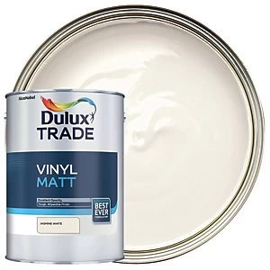 Dulux Trade Vinyl Matt Emulsion Paint - Jasmine White 5L