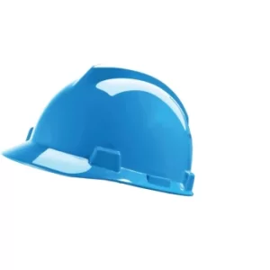 GV151 V-Gard Safety Helmet, Pushkey Sliding Suspension, Blue