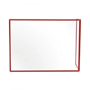 Bi-Office Maya Duo Acrylic Board with Red Frame 1200 x 900 mm + 600 x 900 mm Pack of 2