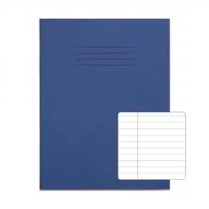 RHINO 9 x 7 Exercise Book 80 Pages 40 Leaf Dark Blue 8mm Lined with