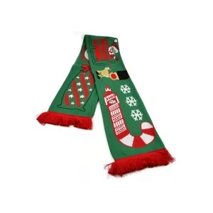 Christmas Scarf Red Bus