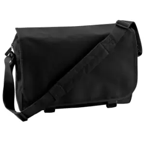Bagbase Adjustable Messenger Bag (11 Litres) (Pack of 2) (One Size) (Black)