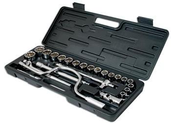 Kamasa SS4710 Socket Set 1/2"D 24pc - Robust storage case included