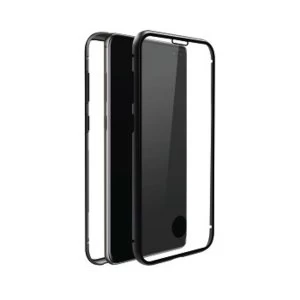Black Rock 360 Glass Case for Samsung Galaxy S10 Transparent with Black Frame