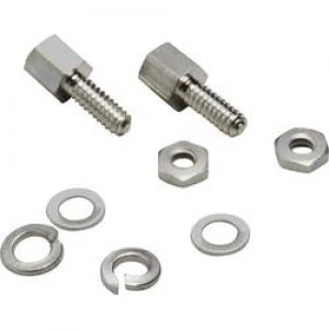 Mounting bolt BKL Electronic 10120256 Silver 8 Parts
