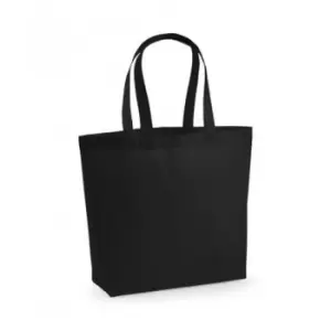 Premium Cotton Maxi Tote Bag (Pack of 2) (One Size) (Black) - Westford Mill
