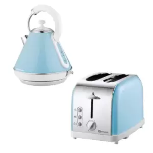 SQ Professional 9547 Dainty 1.8L Stainless Steel Electric Kettle & 2 Slice Toaster Set