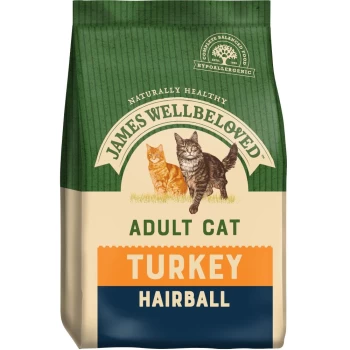 James Wellbeloved Adult Cat Hairball - Turkey - 4kg