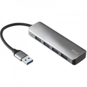 Trust HALYX 4 ports USB 3.0 hub Silver