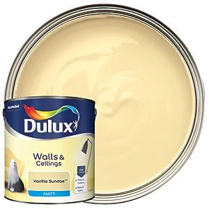 Dulux Walls & Ceilings Vanilla Sundae Matt Emulsion Paint 2.5L