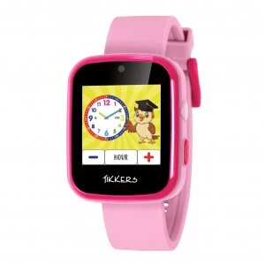 Tikkers Pink Silicone Strap Watch