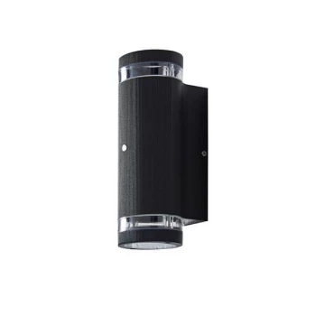 Forum Lighting 35W Zinc Helix 2 GU10 LED Wall Light Black - ZN-35685-BLK