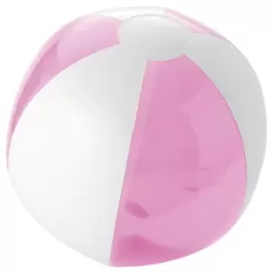 Bullet Bondi Solid/Transparent Beach Ball (One Size) (Pink/White)