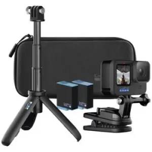 GoPro HERO10 Black Accessory Hard Bundle Action camera Image stabilizer, Waterproof, WiFi, Time Lapse, incl. tripod