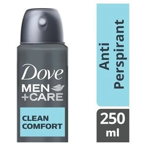 Dove Men+Care Clean Comfort Aerosol Deodorant 250ml