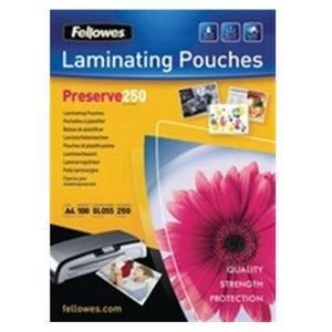 Fellowes A4 500 Micron Laminating Pouch 100 Pack
