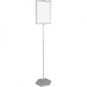 Bi-Office Freestanding Display Stand Silver Height Adjustable A3 1900 mm