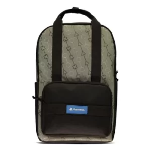 SONY Playstation Symbols All-over Print Backpack, Unisex, Grey/Black (BP658164SNY)