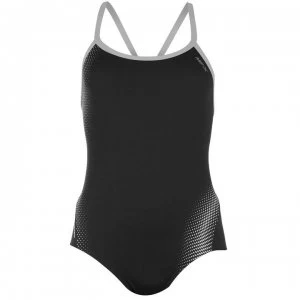 Zone3 Open Back Swimsuit - Black/Silver