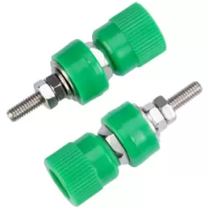 TruConnect 170573 4mm Binding Post with M4 Thread Green