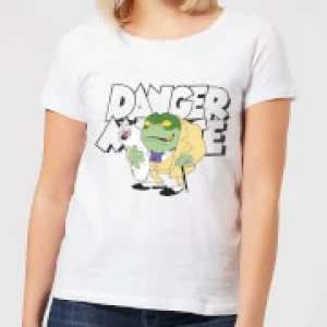 Danger Mouse Greenback Womens T-Shirt - White - 5XL
