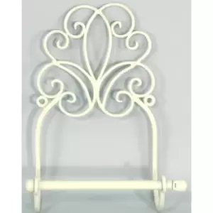 Cream Scroll Wall Mounted Toilet Roll Holder