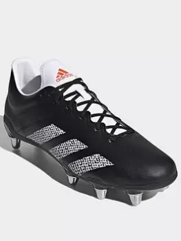 adidas Kakari Soft Ground Boots, Black/White/Orange, Size 14, Men