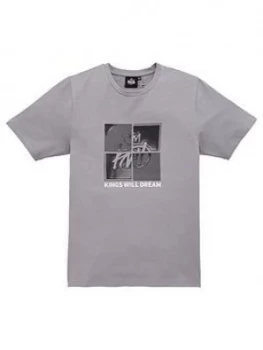 Kings Will Dream Boys Fourside Short Sleeve T-Shirt - Grey, Size 10-11 Years