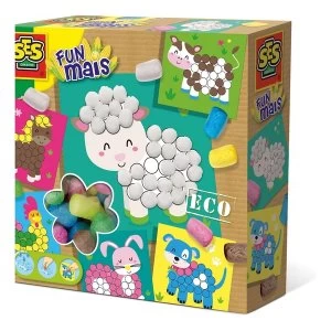 SES Creative - Childrens Funmais Eco Mosaic Farm Animals Set (Multi-colour)