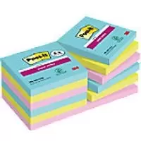Post-it Super Sticky Notes 76 x 76mm Cosmic Colours 90 Sheets Value Pack 8 + 4 Free