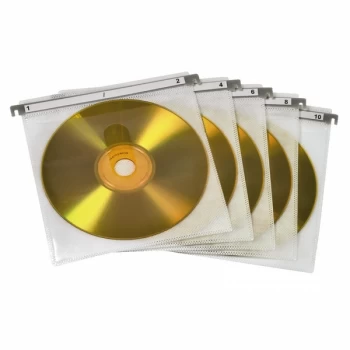 Hama CD/DVD Double Protective Sleeves (pack of 50 - white)